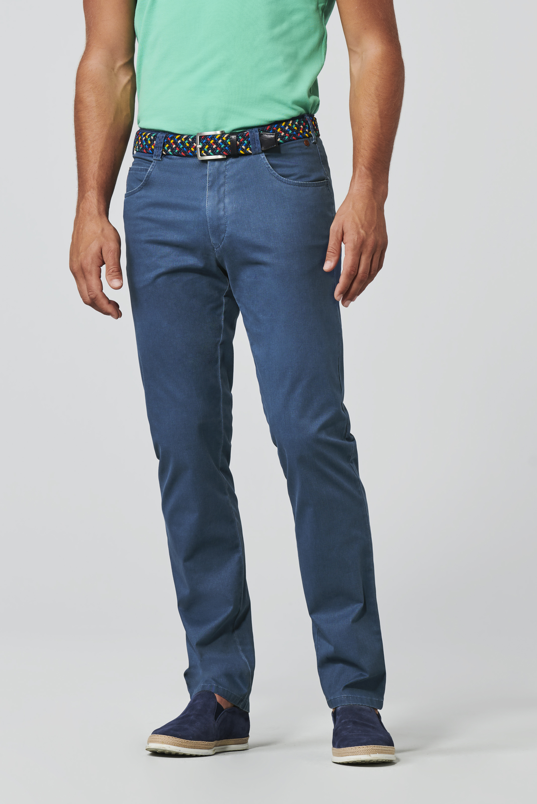 Blå (blue) jeanshybrid i Casual Two-Tone och normal passform (Meyer / Diego) (finns i strl 46)