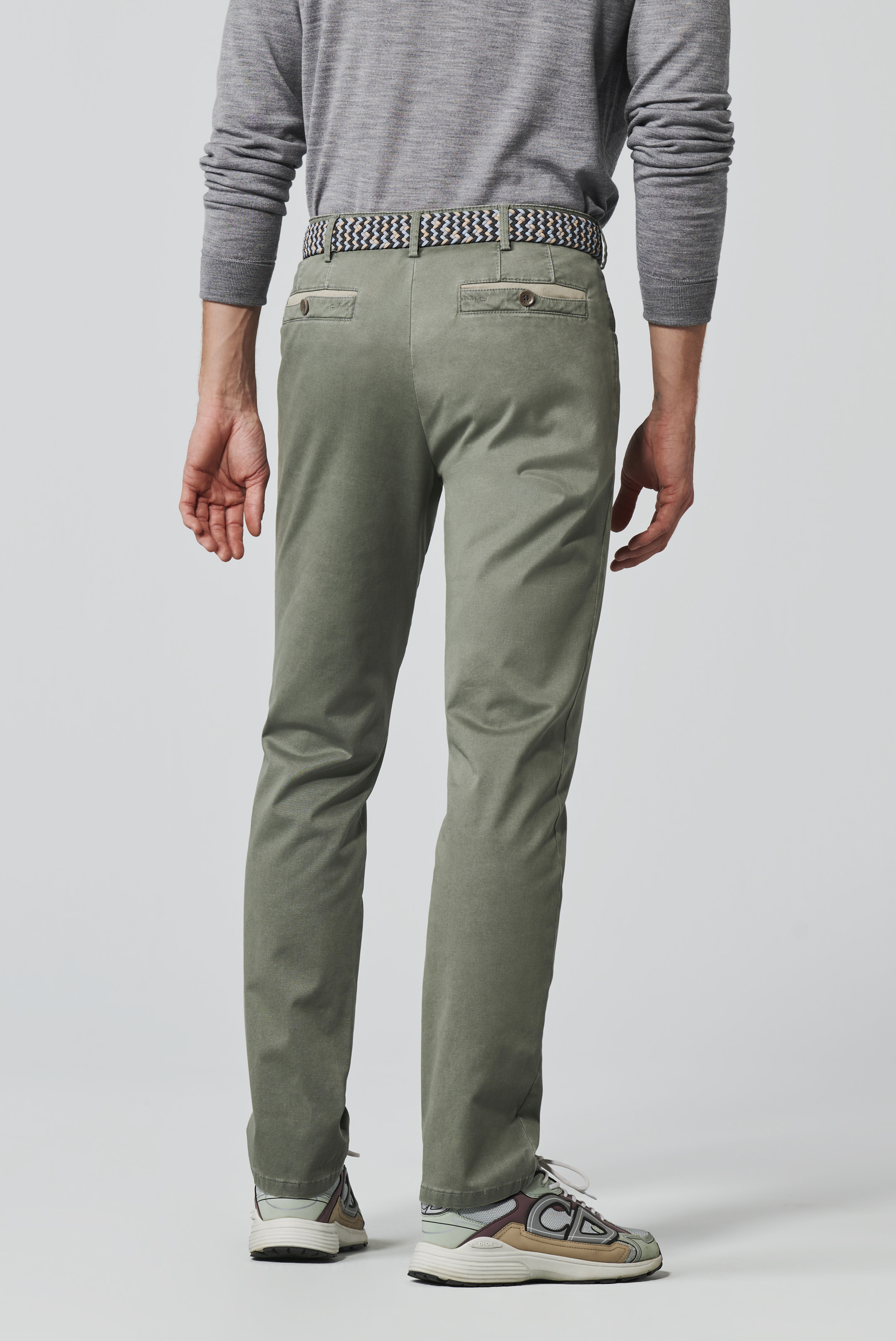 Grön (olive) jeanshybrid i Casual Two-Tone och normal passform (Meyer / Diego) (finns i strl 48) - 2