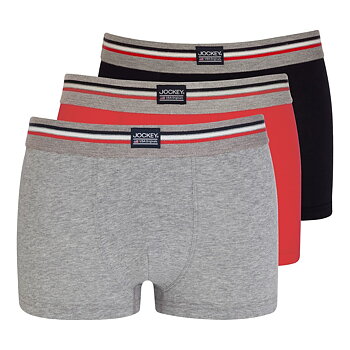 Jockey Short Trunk, Cotton Stretch, 3-pack multi