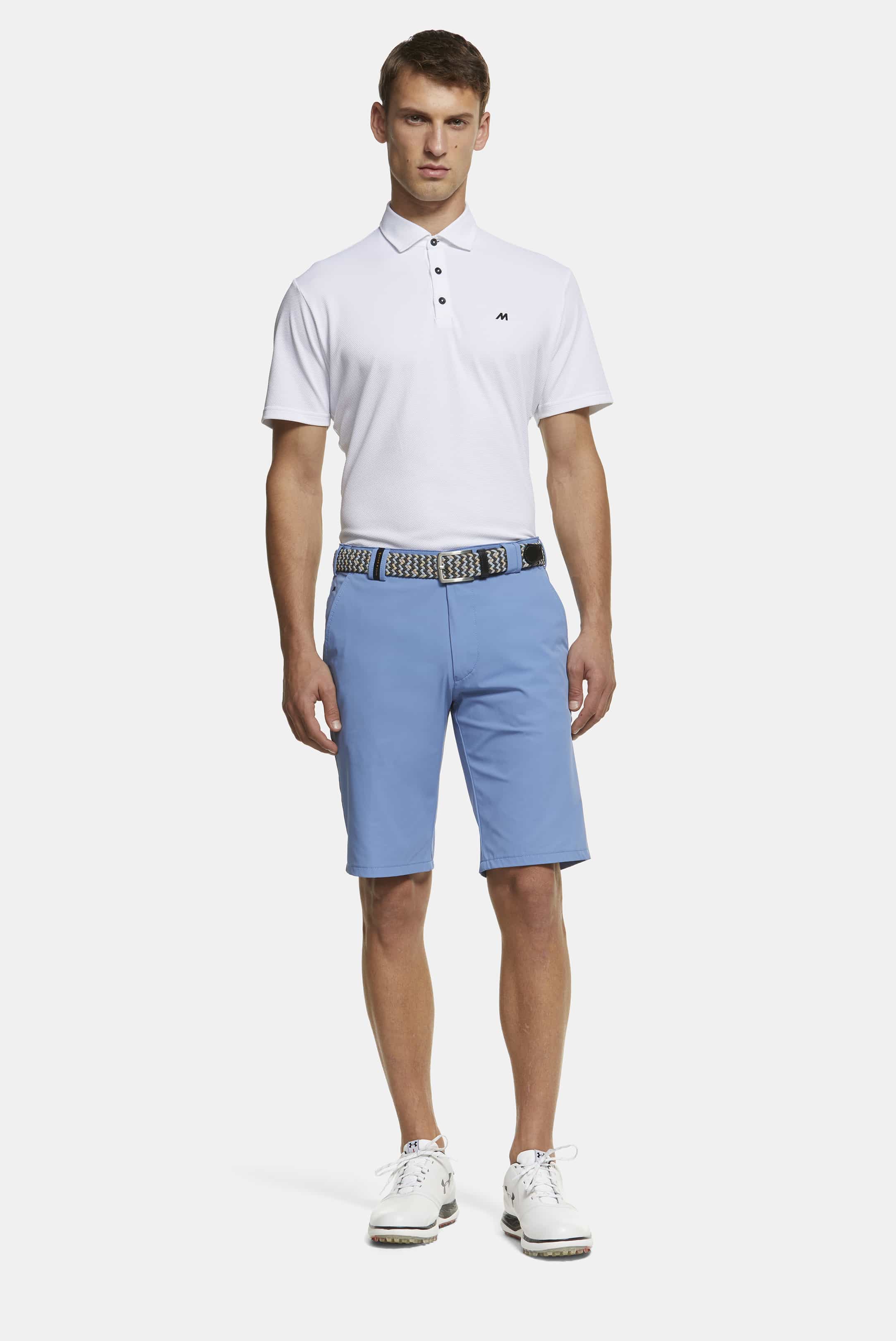 Blå (ljusblå) shorts i golfmodell, High Performance och Super-Stretch (Meyer / B-St. Andrews) - 3