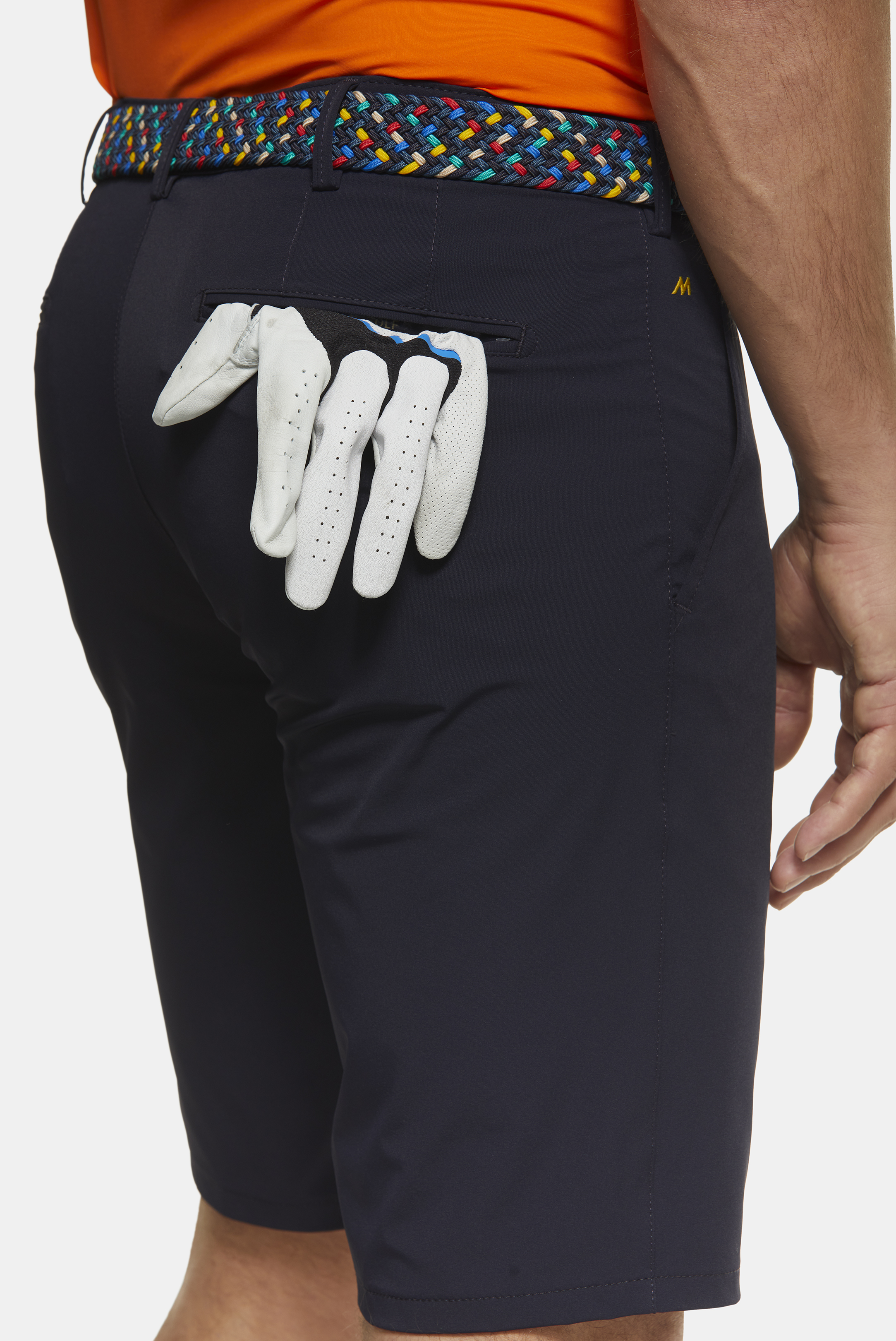 Blå (marinblå) shorts i golfmodell, High Performance och Super-Stretch (Meyer / B-St. Andrews) - 4