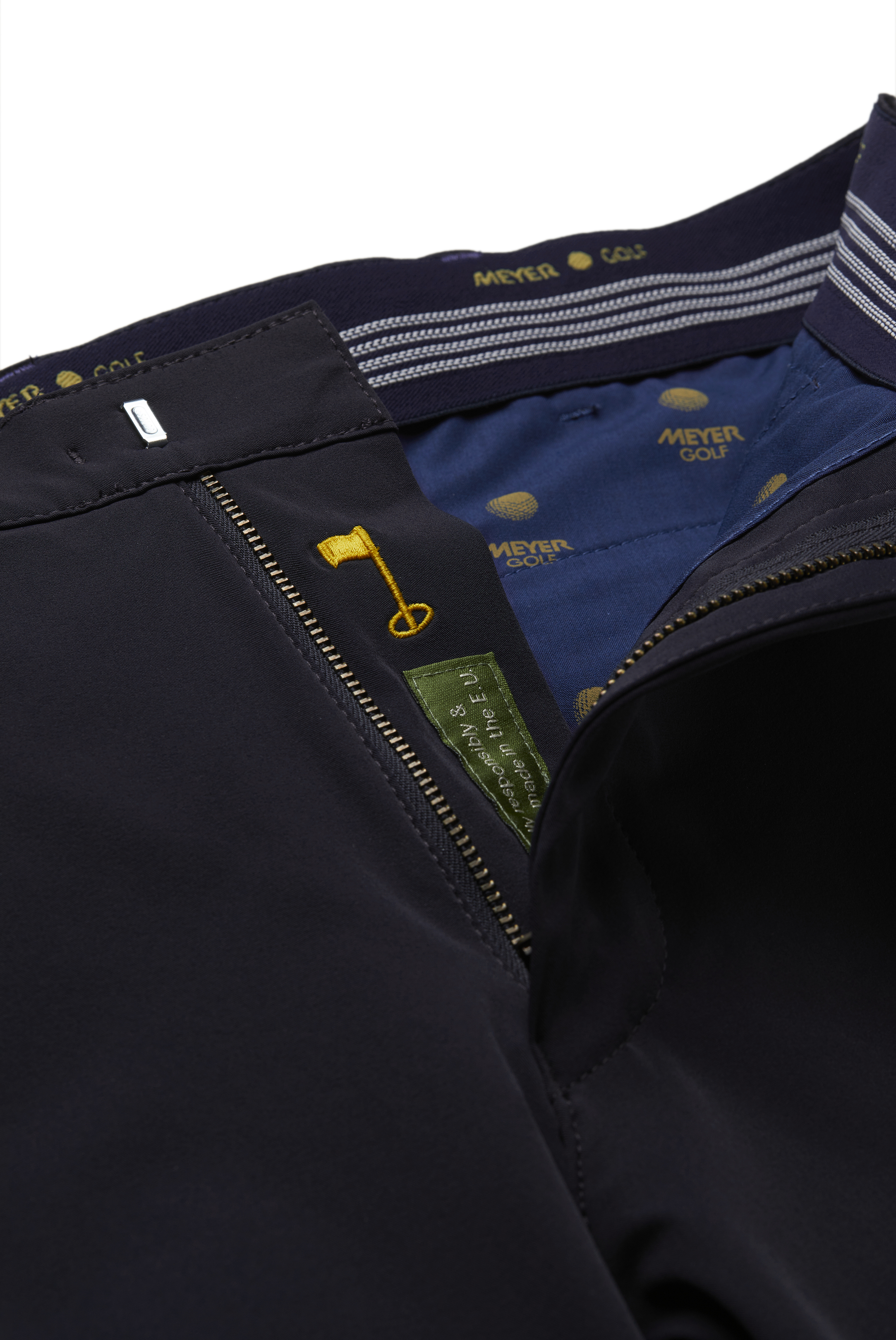 Blå (marinblå) shorts i golfmodell, High Performance och Super-Stretch (Meyer / B-St. Andrews) - 6