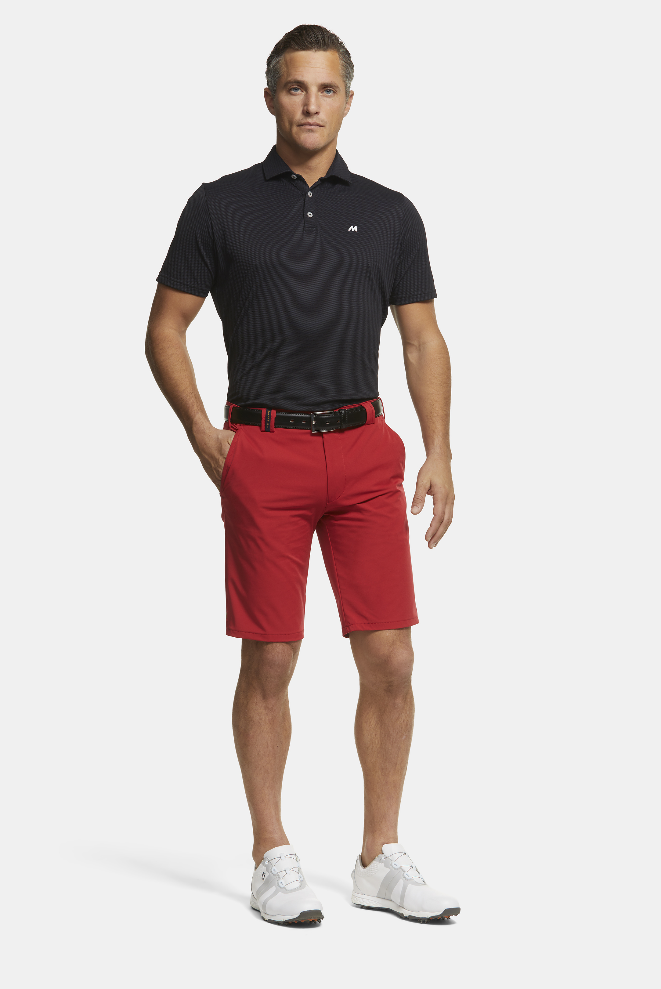Röda shorts i golfmodell, High Performance och Super-Stretch (Meyer / B-St. Andrews) - 3