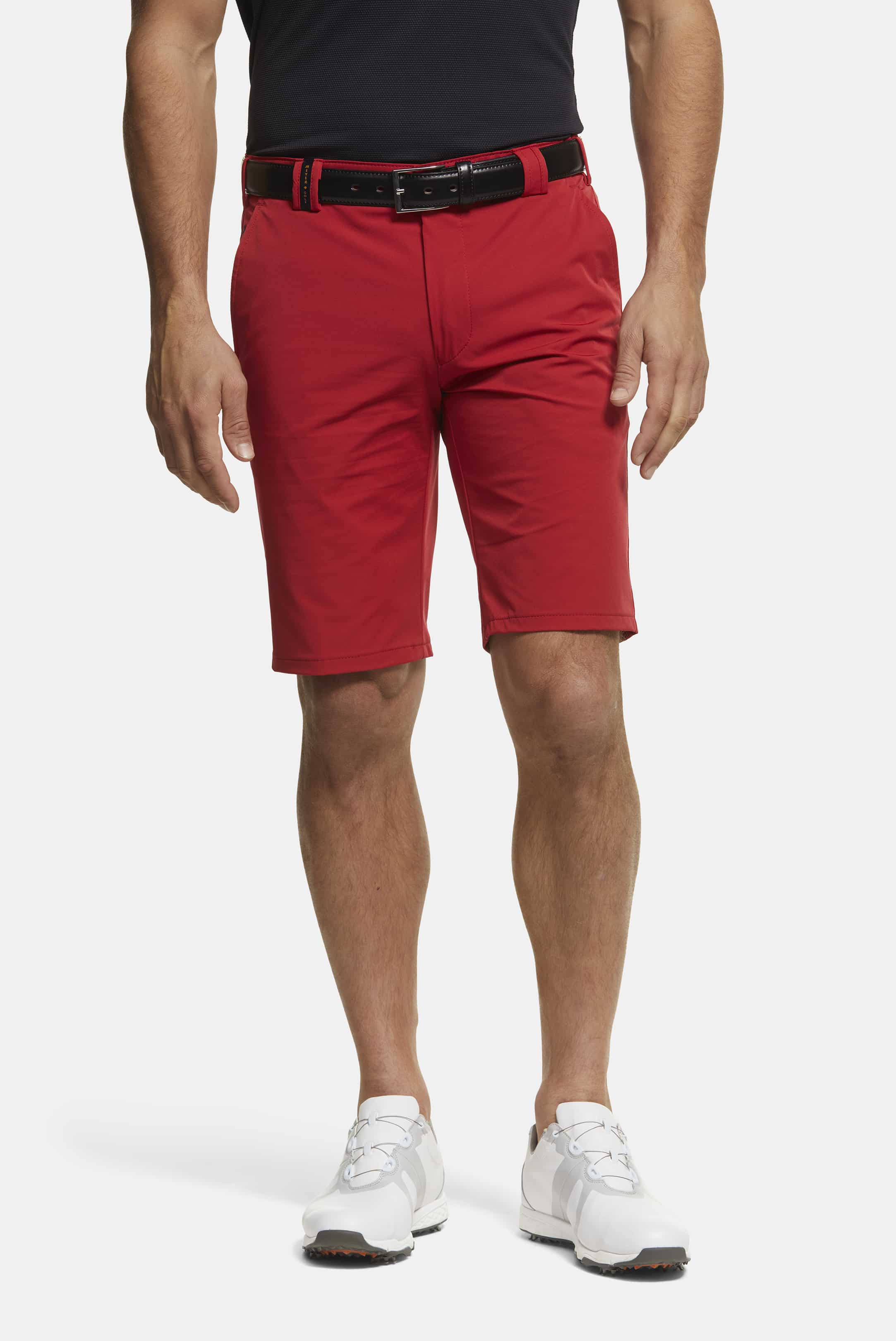 Röda shorts i golfmodell, High Performance och Super-Stretch (Meyer / B-St. Andrews)