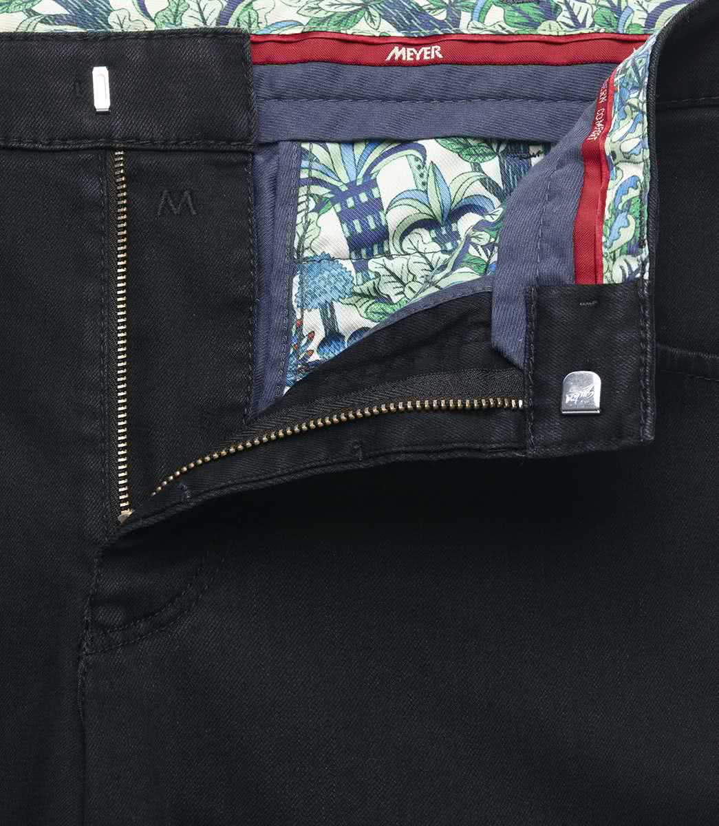 Svart (black-black) jeanshybrid i denim, modern passform och Super-Stretch (Meyer / Dublin) (finns i strl 50) - 4