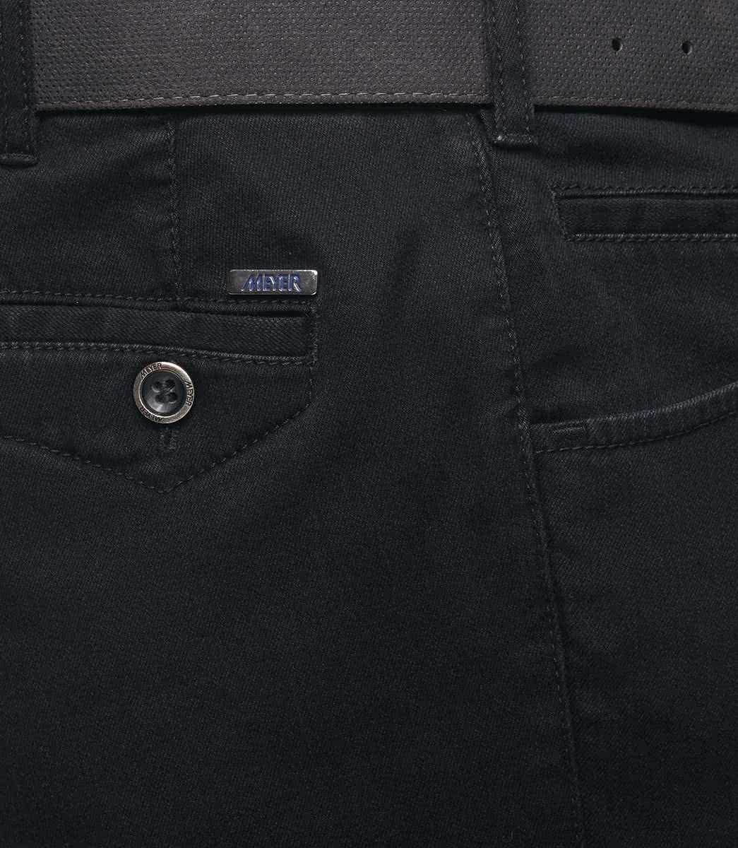 Svart (black-black) jeanshybrid i denim, modern passform och Super-Stretch (Meyer / Dublin) (finns i strl 50) - 5