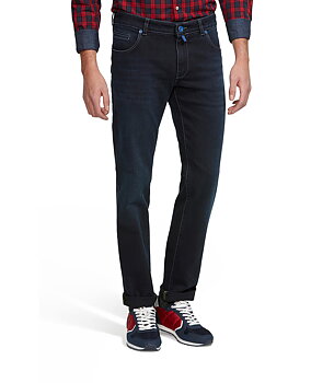 Blå (blue-blue) jeans utan tvätt i Stretch och normal passform (Meyer / M5)
