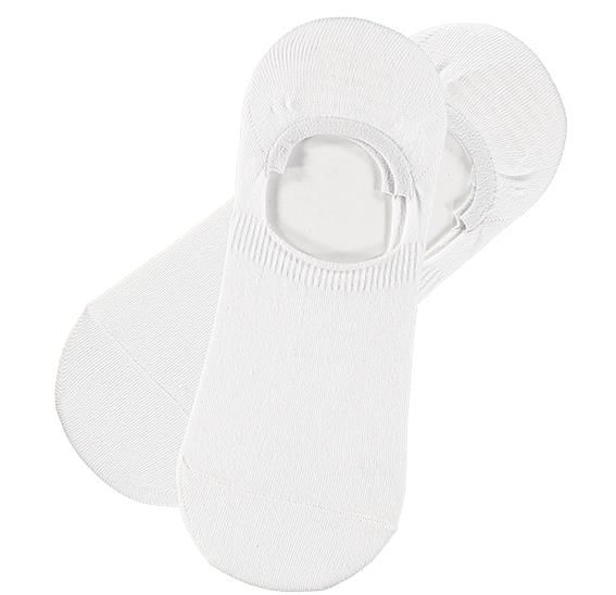 Vita strumpor In-Shoe i bomull, 6-pack (Topeco)