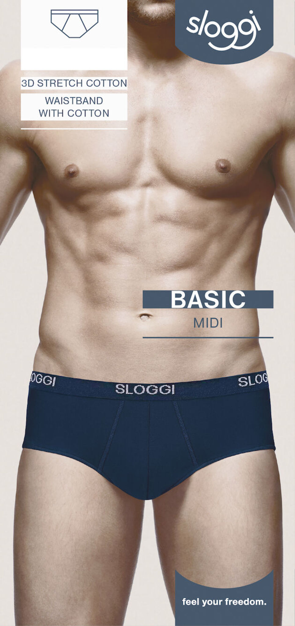 Sloggi Basic Midi 4-pack blå 