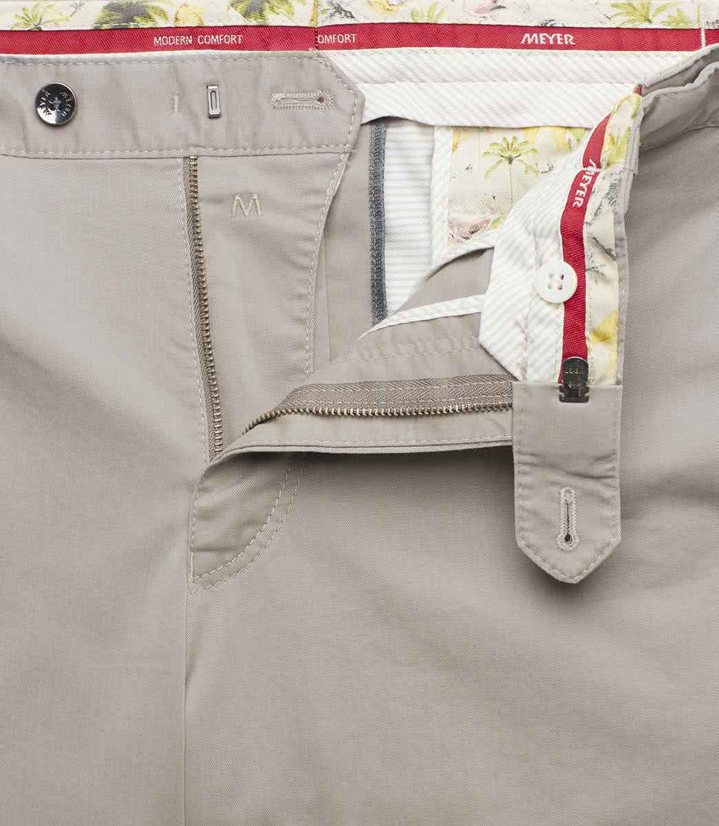 Beige chinos i resemodell och modern passform (Meyer / Oslo) - 4