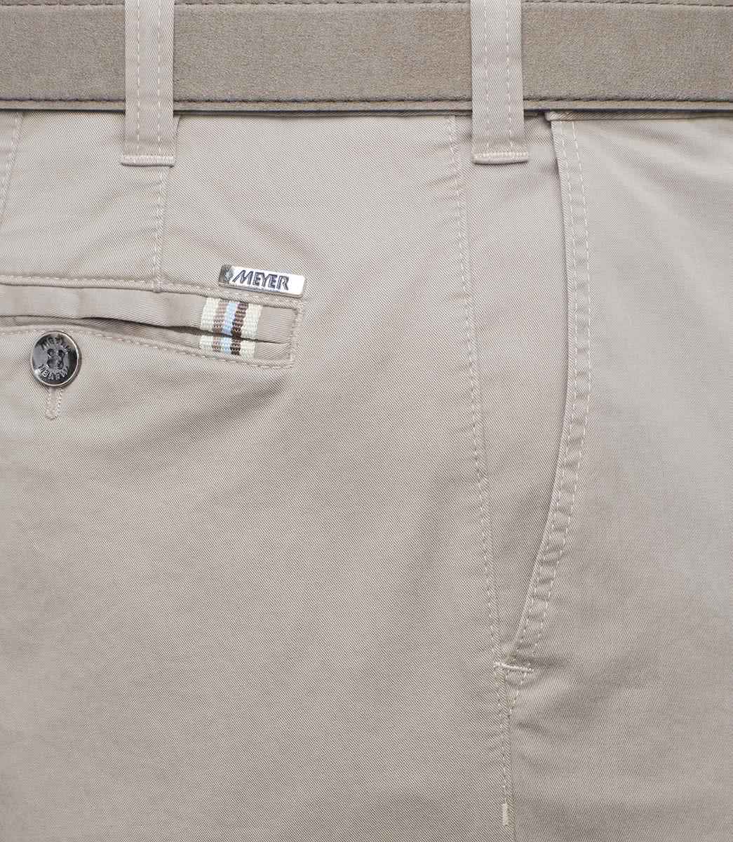 Beige chinos i resemodell och modern passform (Meyer / Oslo) - 5
