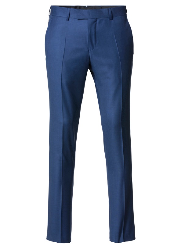 Kornblå kostym i S'110 ull och slim fit (även väst)  (mod Paxton/Paul från Cavaliere/Vitale Barberis) - 3