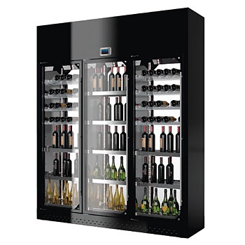 Colia - Vinkylskåp - WINE LIBRARY 2500 - ISLAND - Glas på 2 sidor - Mått: 2127 x 670 x 2550 mm - Temp: +6..+20 °C