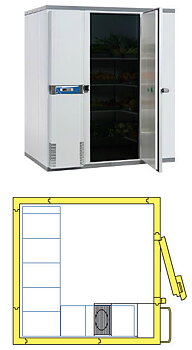 Porkka - Frysrum - 1818 - Mått: 1800x1800 mm - Temp: -22°C...-18°C