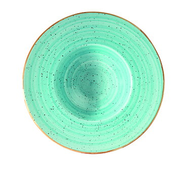 Aqua - Tallrik djup Gourmet D28cm med brett bräm 6-pack