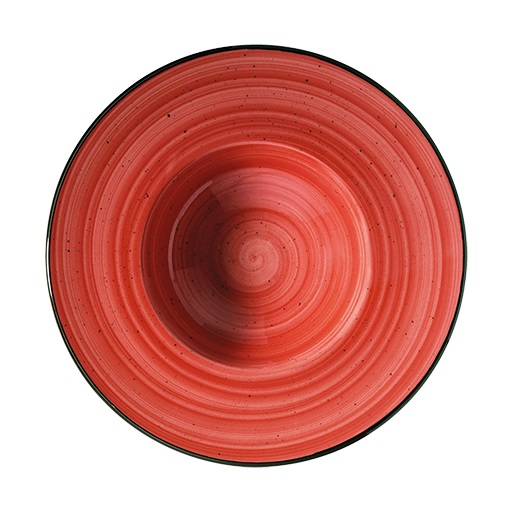 Passion - Tallrik djup Gourmet D28cm med brett bräm 6-pack