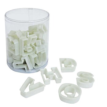 Utstickare, plast bokstäver 26-del
