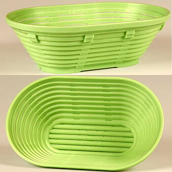 Jäskorg, plast. oval 1000 g luftsp 265x170 mm