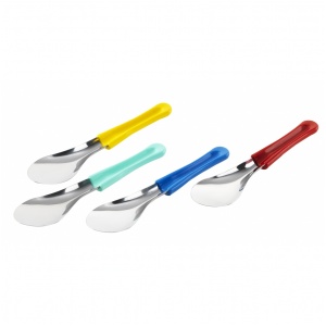 Glass spatula, blå 260 mm