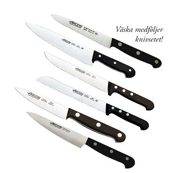 Knivset med 6 knivar POM