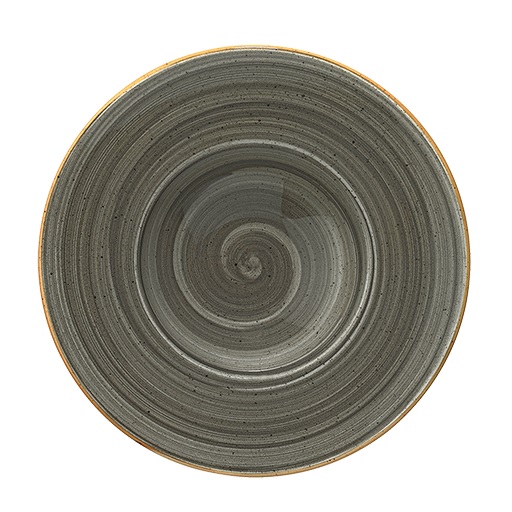 Space - Tallrik djup Gourmet D28cm med brett bräm 6-pack