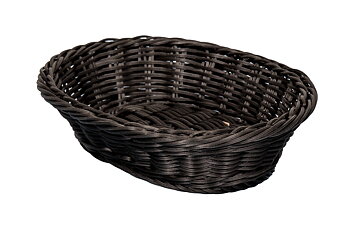 Brödkorg oval 295x215xh70 mm svart, diskbar