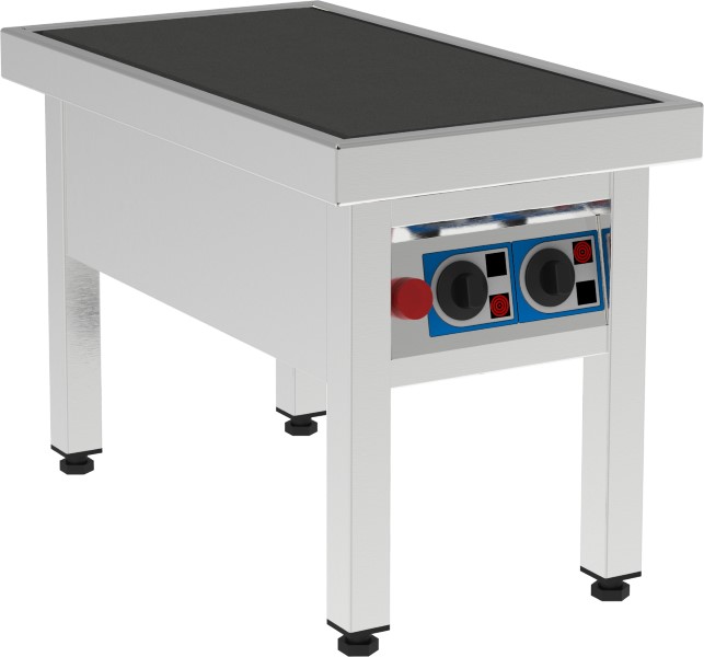 Fribergs - Kokpall - FKP2145 - Smal front - 2 plattor - Arbetsyta 400x800mm