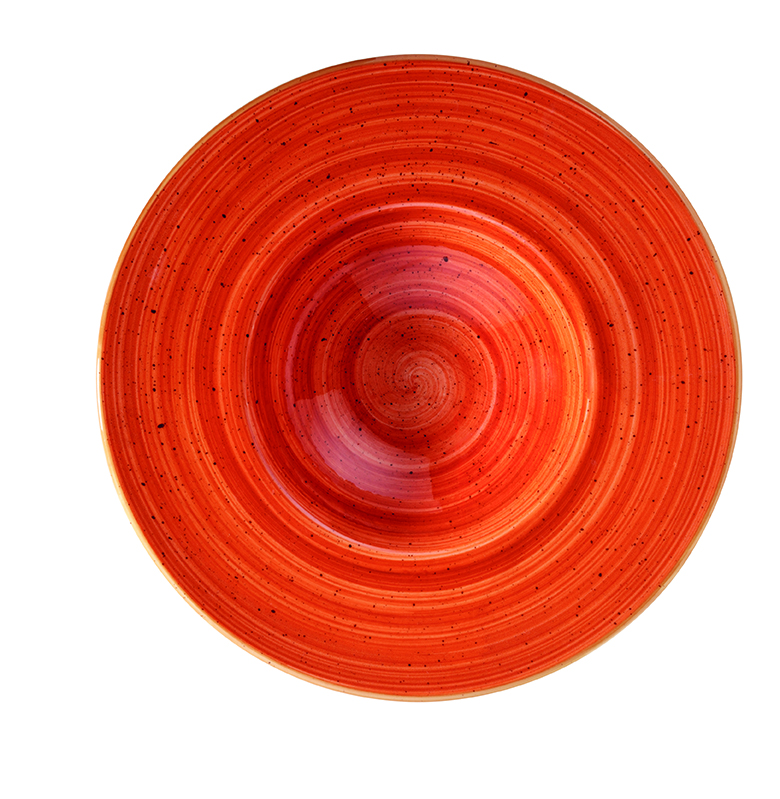 Terracota - Tallrik djup Gourmet D28cm med brett bräm 6-pack