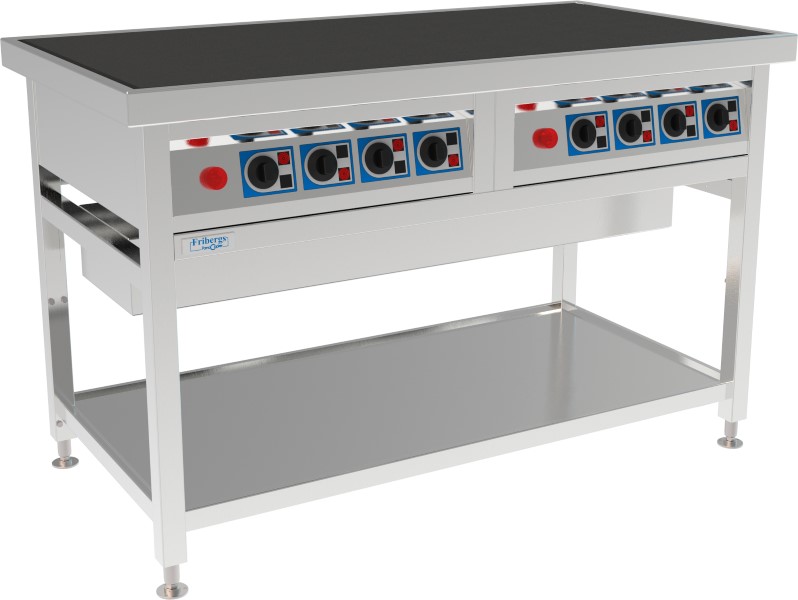 Fribergs - Spis - FKPH8090 - 8 plattor - Höj & Sänkbar, el - Arbetsyta 1600x800mm