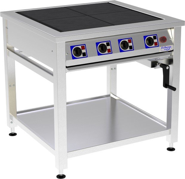 Fribergs - Spis  FSH4090 - 4 plattor - Höj & Sänkbar, vev - Arbetsyta 610x610mm
