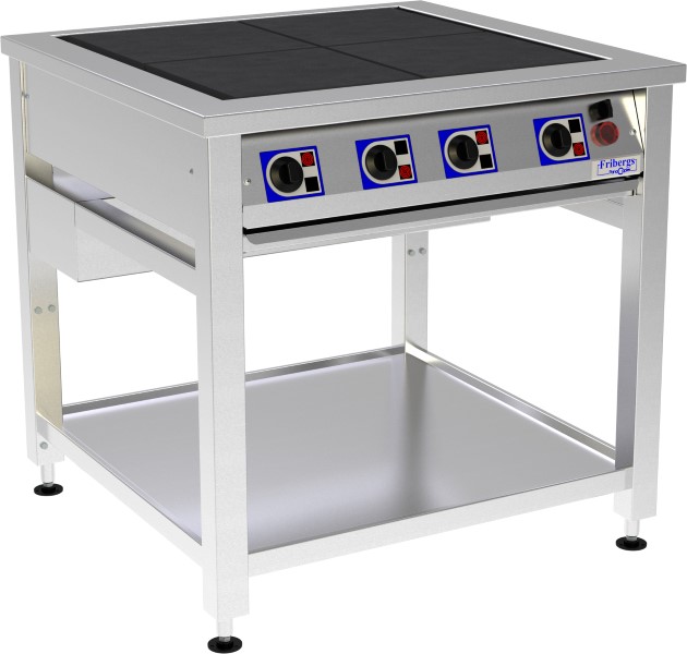 Fribergs - Spis - FSH4090 - 4 plattor - Höj & Sänkbar, el - Arbetsyta 610x610mm