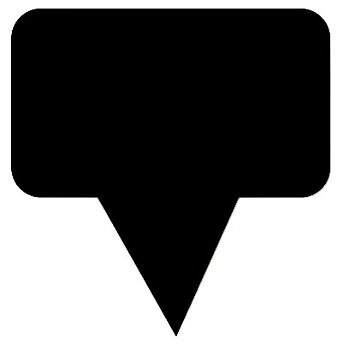 Plastetikett, svart, 55x30 mm, 100-pack