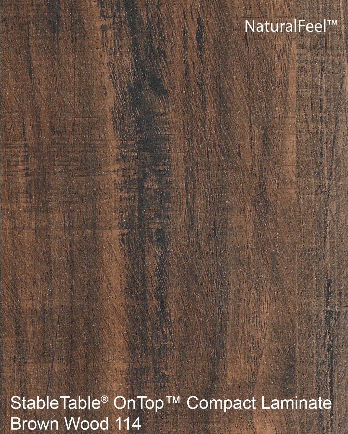OnTop Compact Laminate - BROWN WOOD