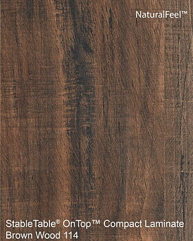 OnTop Compact Laminate - BROWN WOOD