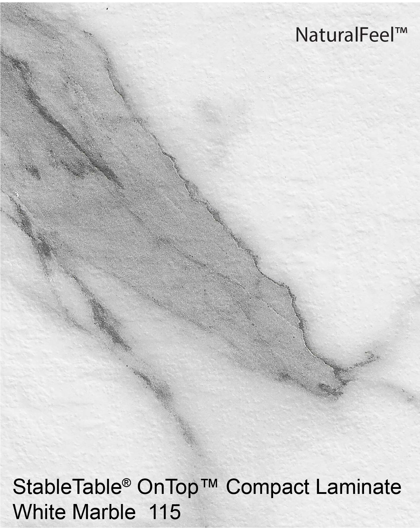 OnTop Compact Laminate - WHITE MARBLE