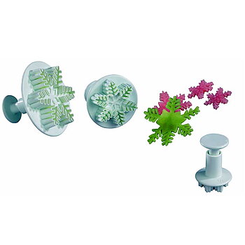 Utstickare snöflinga 3-set