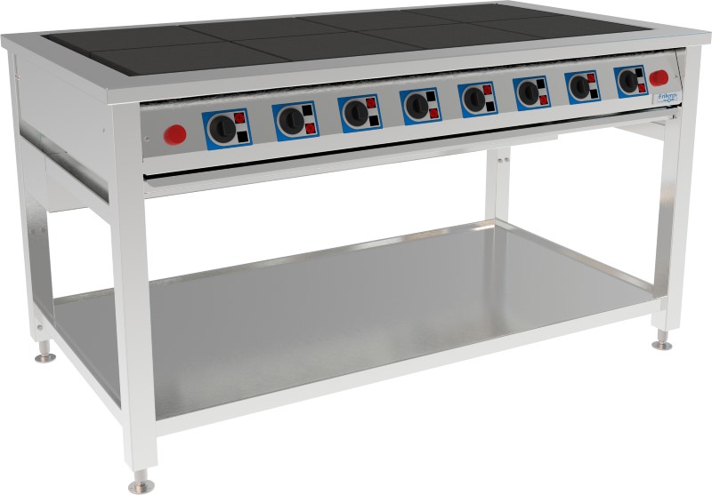 Fribergs - Spis - FSTH8090 - 8 plattor  - Höj & Sänkbar, el - Arbetsyta 910x450mm