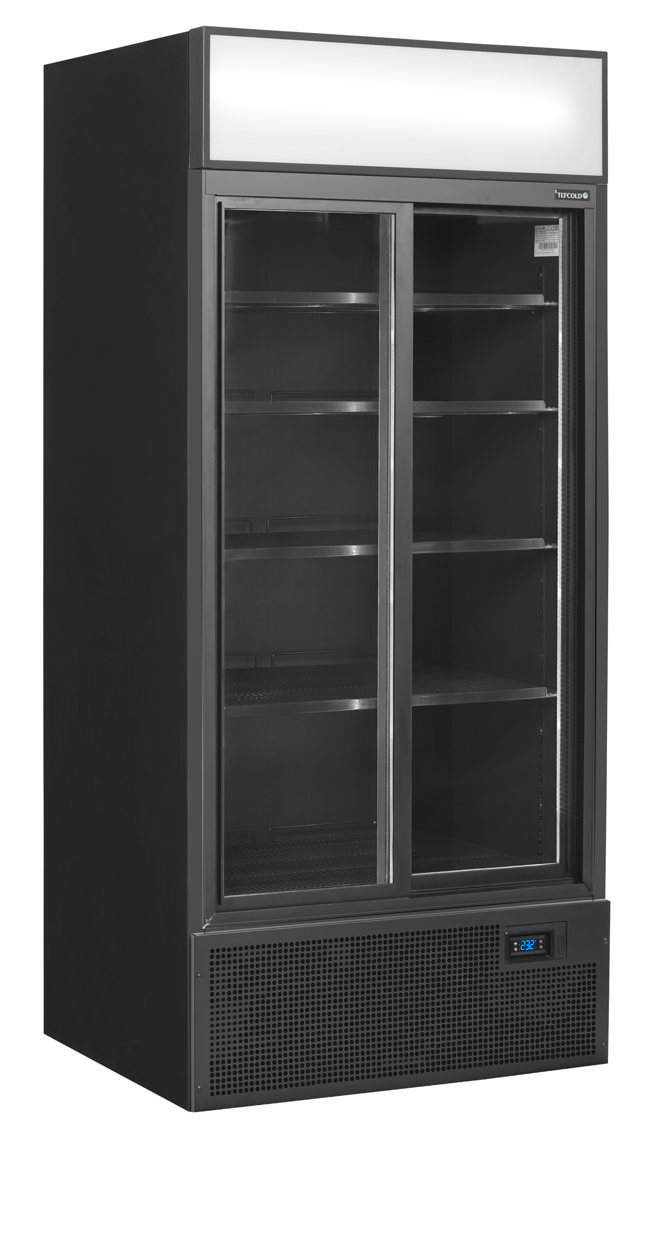 Tefcold - FSC891S Black - Svart display kyl