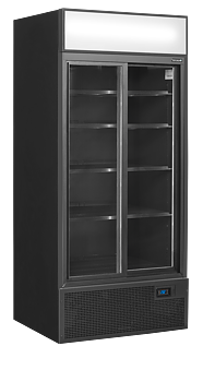 Tefcold - FSC891S Black - Svart display kyl