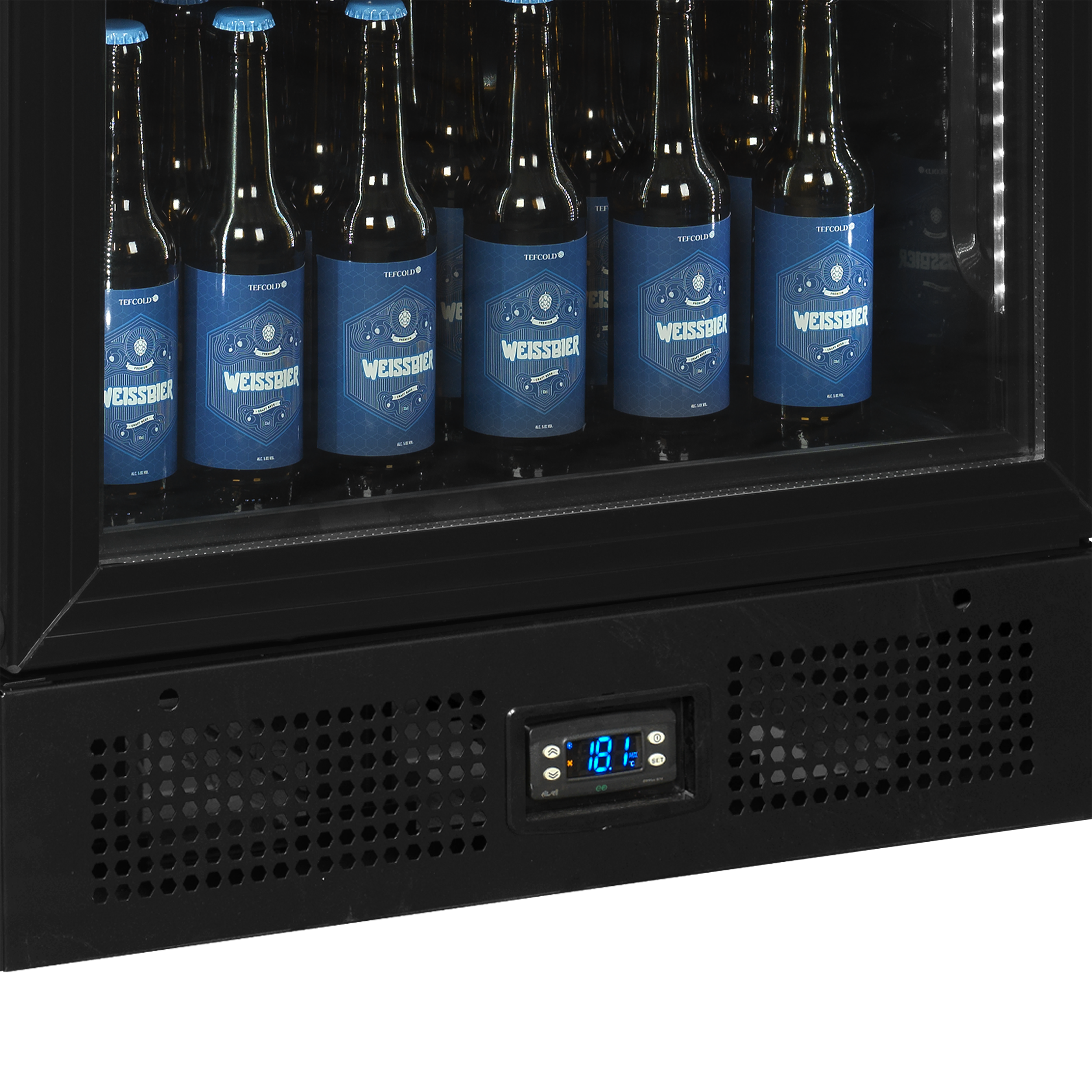 Tefcold - CEV435CP BLACK - Svart flaskkyl - 2