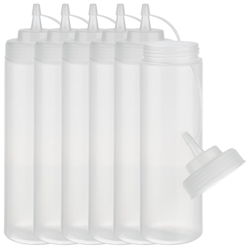 Dressingflaska m kapsyl 0,76 l, 6-pack