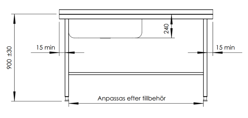 Molins bänk med DE-76 650mm djup - 3