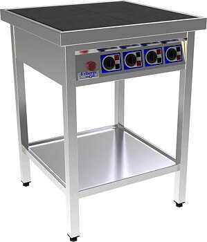 Fribergs - Spis - FKT4090 - 4 plattor standard - Arbetsyta 600x600mm
