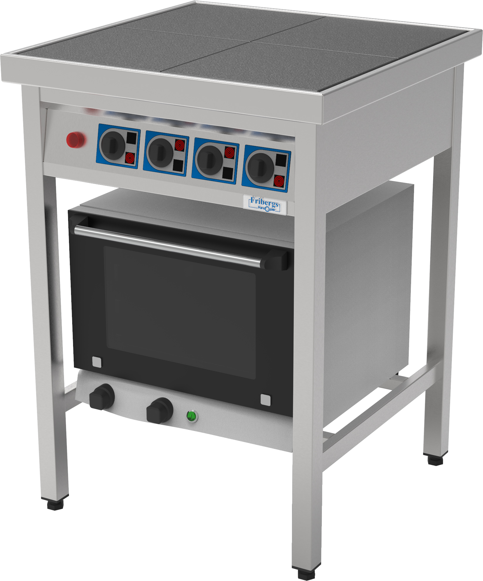 Fribergs - Spis - FKTU4090 - exkl. ugn - 4 plattor - Med plats för ugn - Arbetsyta 600x600mm