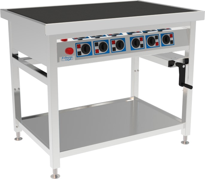 Fribergs - Spis - FKTH6090 - 6 plattor - Höj & Sänkbar, vev - Arbetsyta 900x600mm