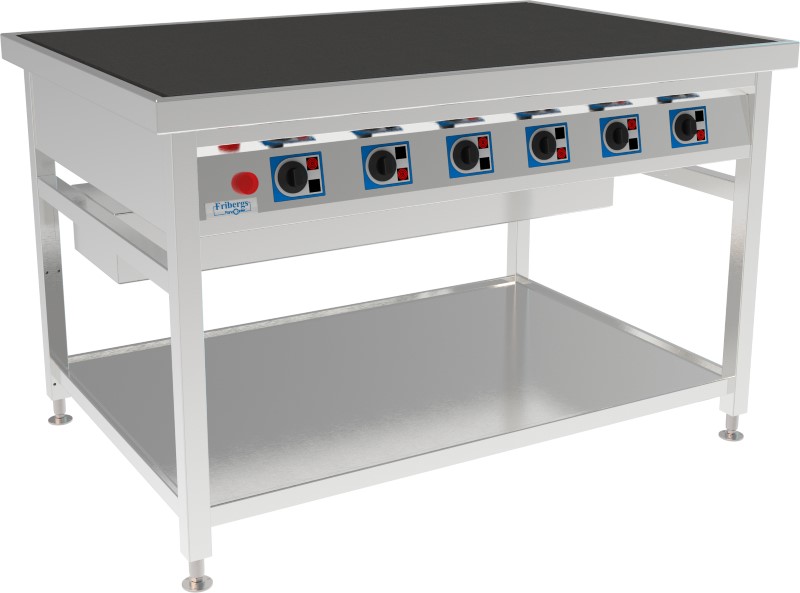 Fribergs - Spis - FKTH6090 - 6 plattor - Höj & Sänkbar, el - Arbetsyta 900x600mm