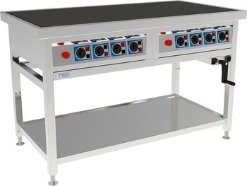 Fribergs - Spis - FKTH8090 - 8 plattor - Höj & Sänkbar, vev - Arbetsyta 1200x600mm