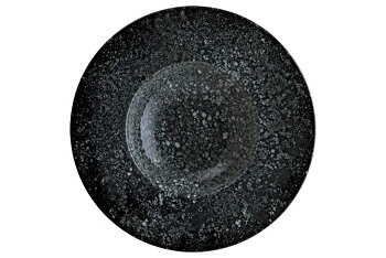 Cosmos Black - Tallrik djup Gourmet D28cm med brett bräm 6-pack