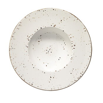 Grain - Tallrik djup Gourmet D28cm med brett bräm 6-pack