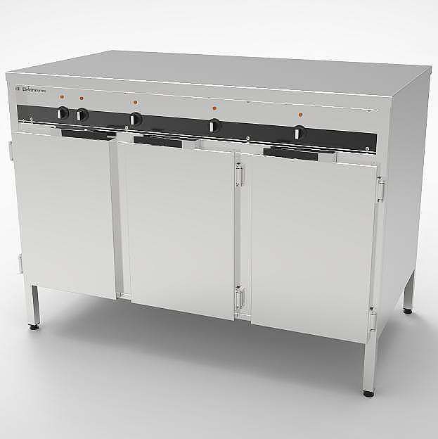 Elektrotermo - Värmeskåp - VDU 1200 - 1200mm - 3 Slagdörrar